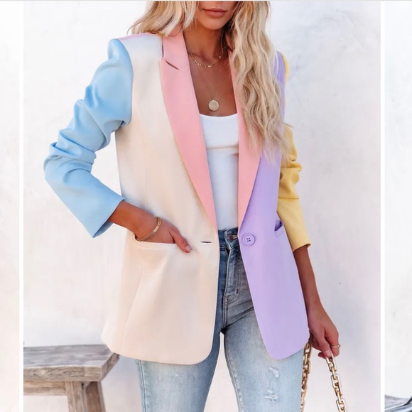 ISO VICI Mariposo Pocketed Blazer - Picture 1 of 1